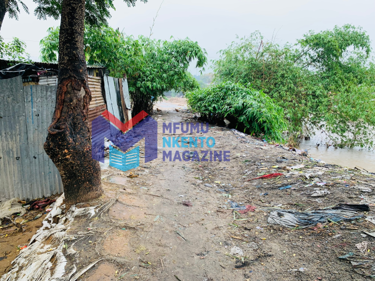 ENVIRONNEMENT: AU QUARTIER NDANU LE REMBLAI AULONG DE LA RIVIÈRE N’DJILI S’AFFAISSE.